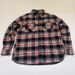 Pendleton Burnside Flannel Shirt Mens XL Flap Pockets Plaid EUC Collared